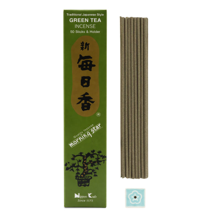 Encens Thé vert – avec porte-encens