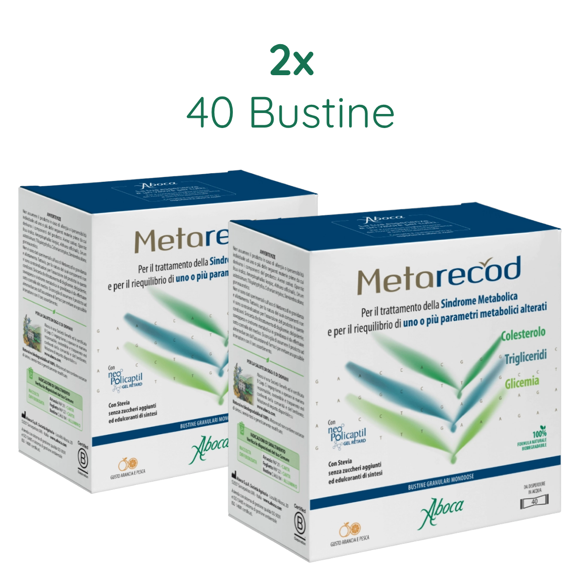 Metarecod 2x 40 Bustine – riequilibrio dei parametri metabolici
