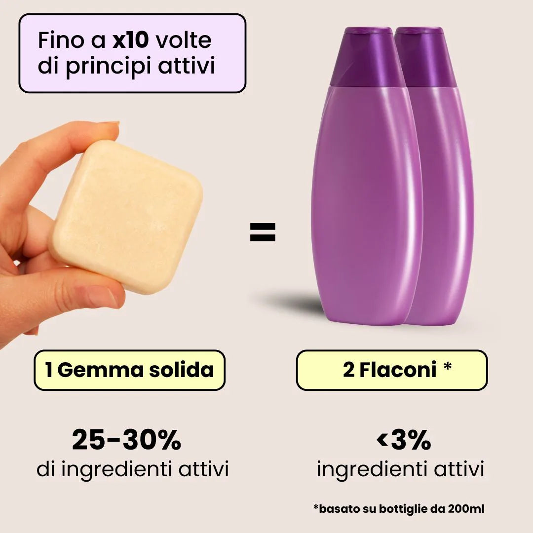 Shampoo Solido Anticrespo per Capelli Secchi o Ricci
