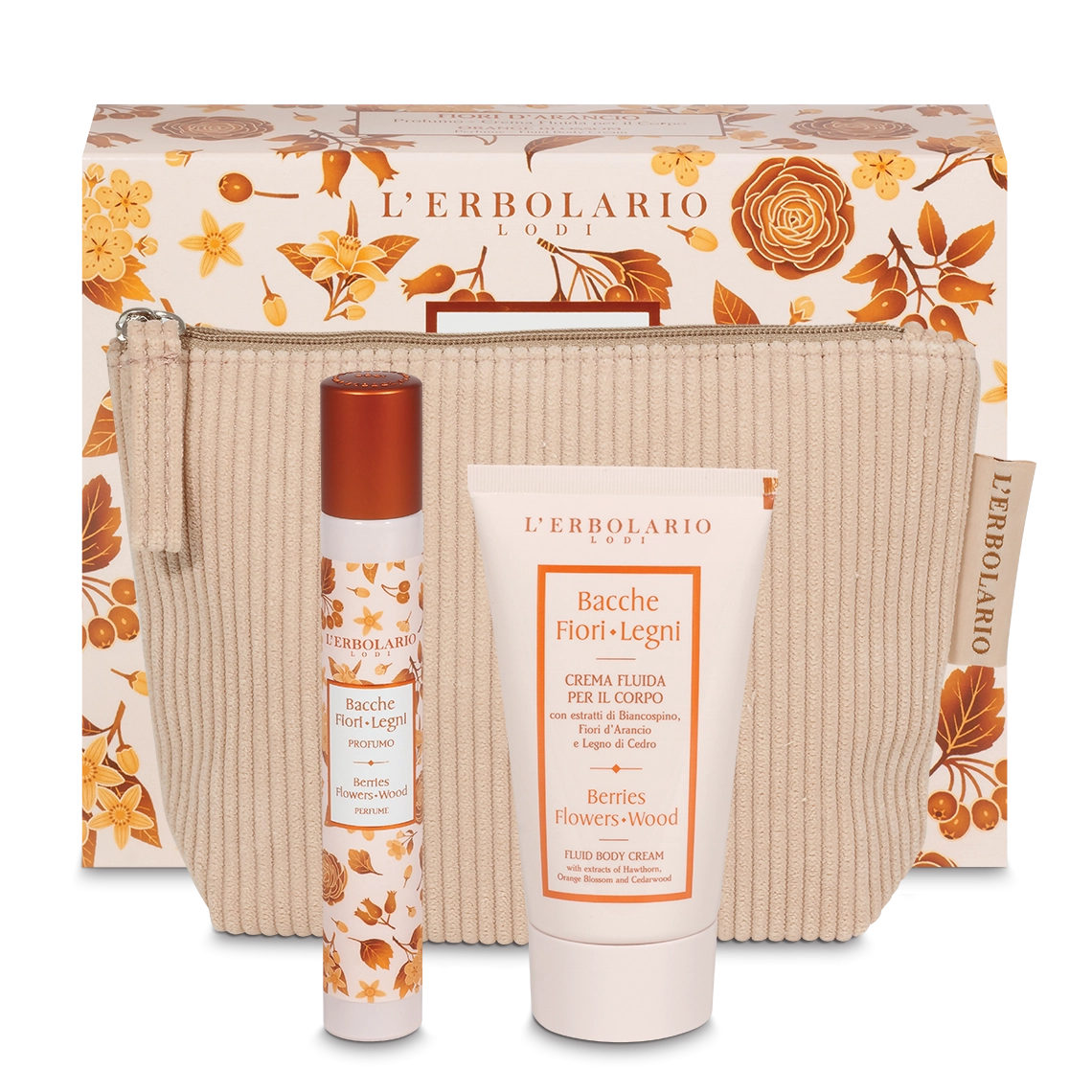 Bacche Fiori Legni Beauty Pochette Fiori d&