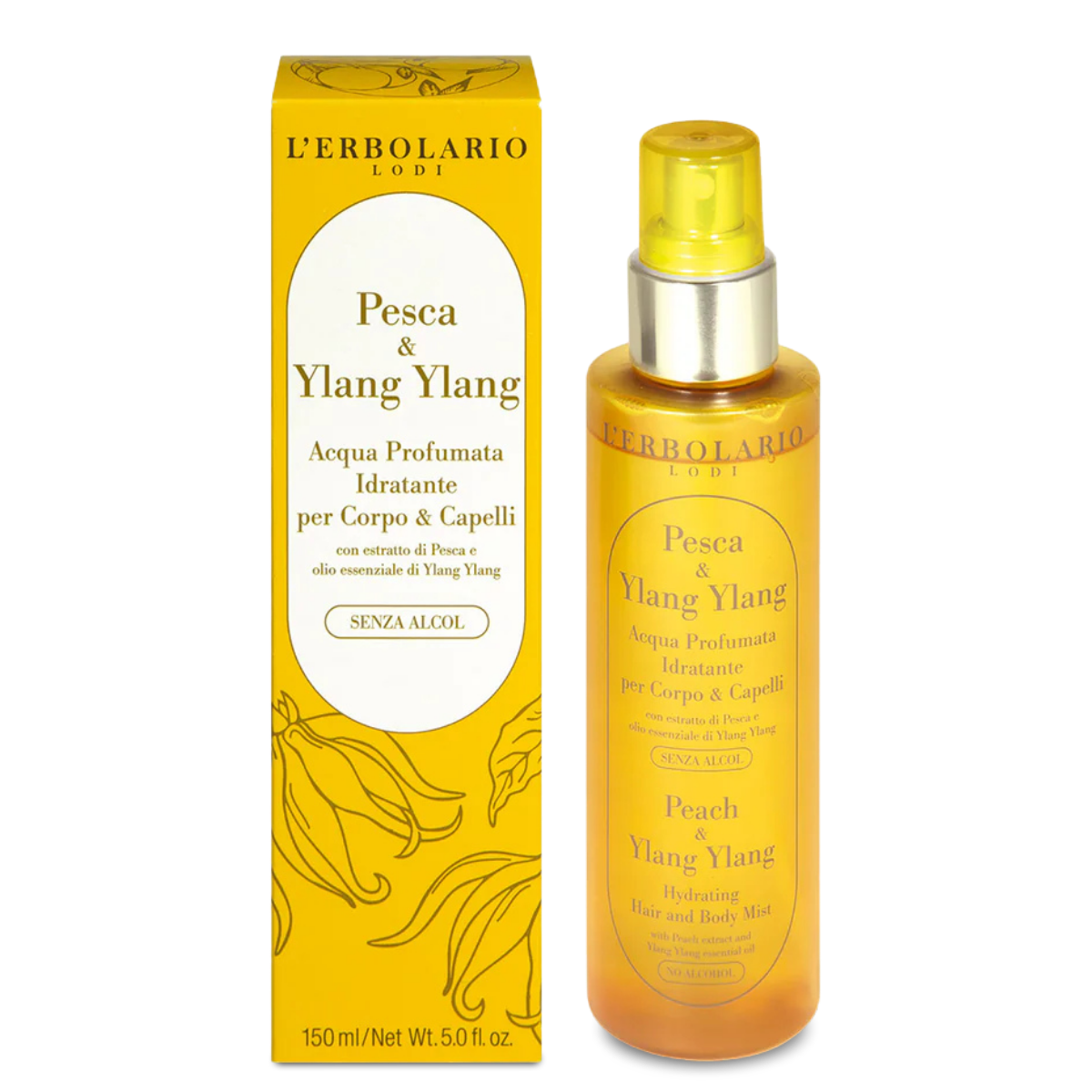 Água Perfumada Hidratante Pêssego & Ylang Ylang
