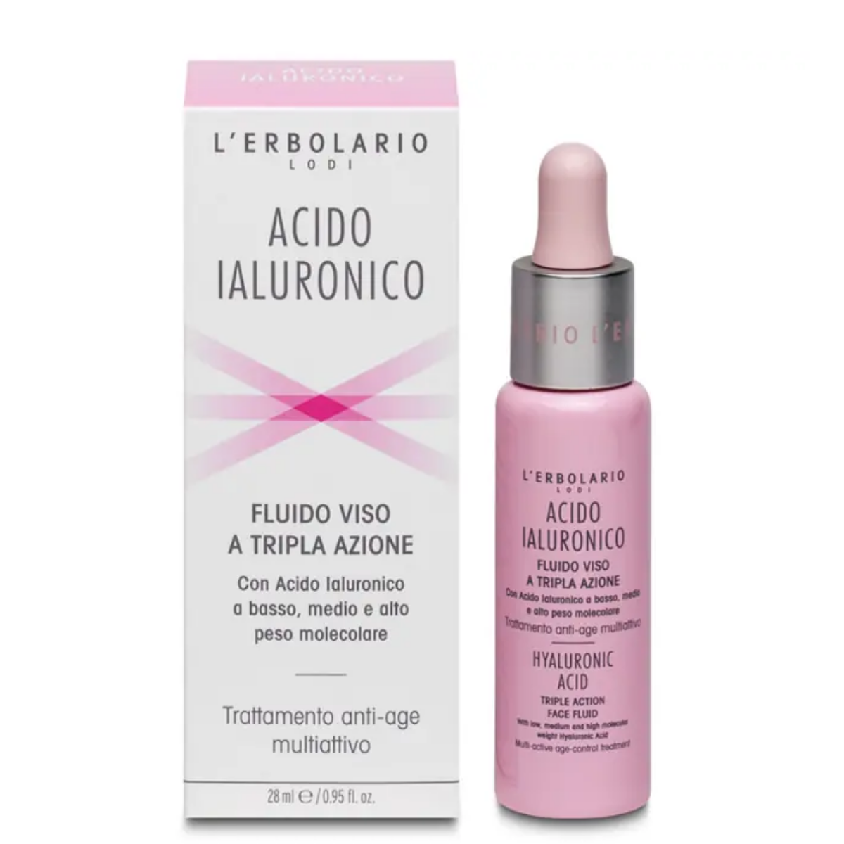 Gesichtsfluid mit Dreifachwirkung Acido Ialuronico - Anti-Falten