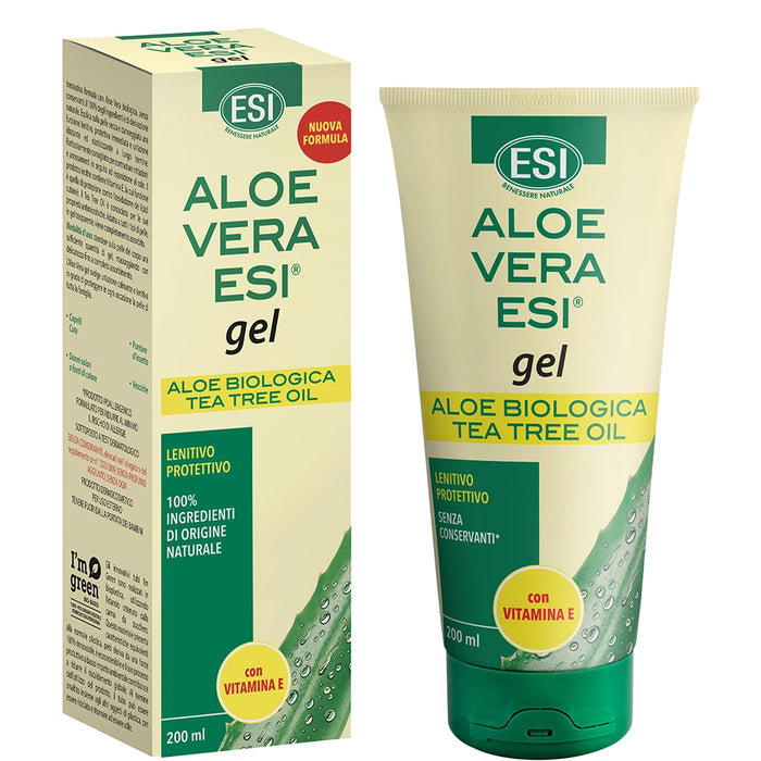Aloe Vera Gel – con Vitamina E e Tea Tree Oil