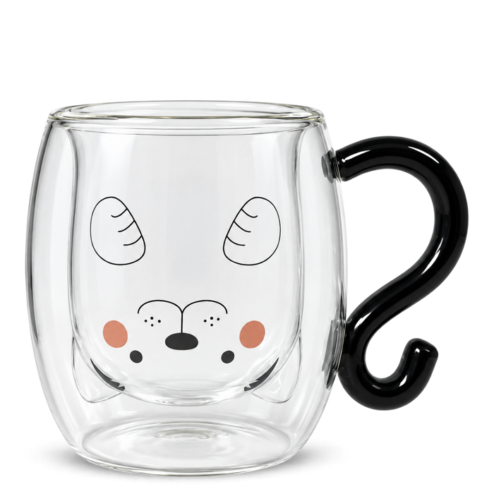 Herbal Mug Dog – Double-Wall Glass Mug