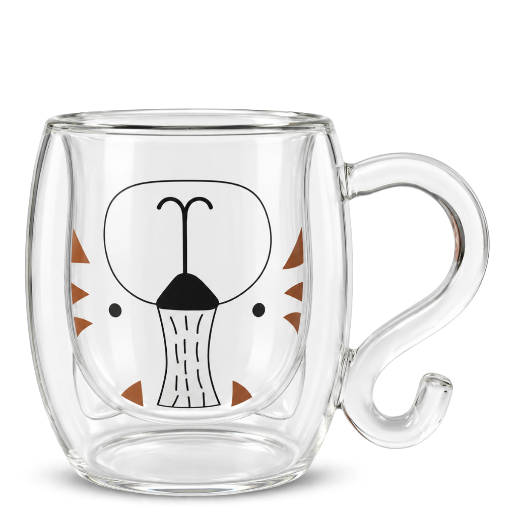 Herbal Mug Tigre – Tasse en verre à double paroi