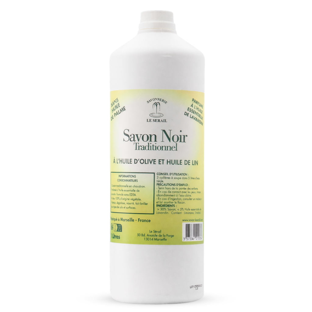 Marseille Black Soap – with Olive and Linseed Oil