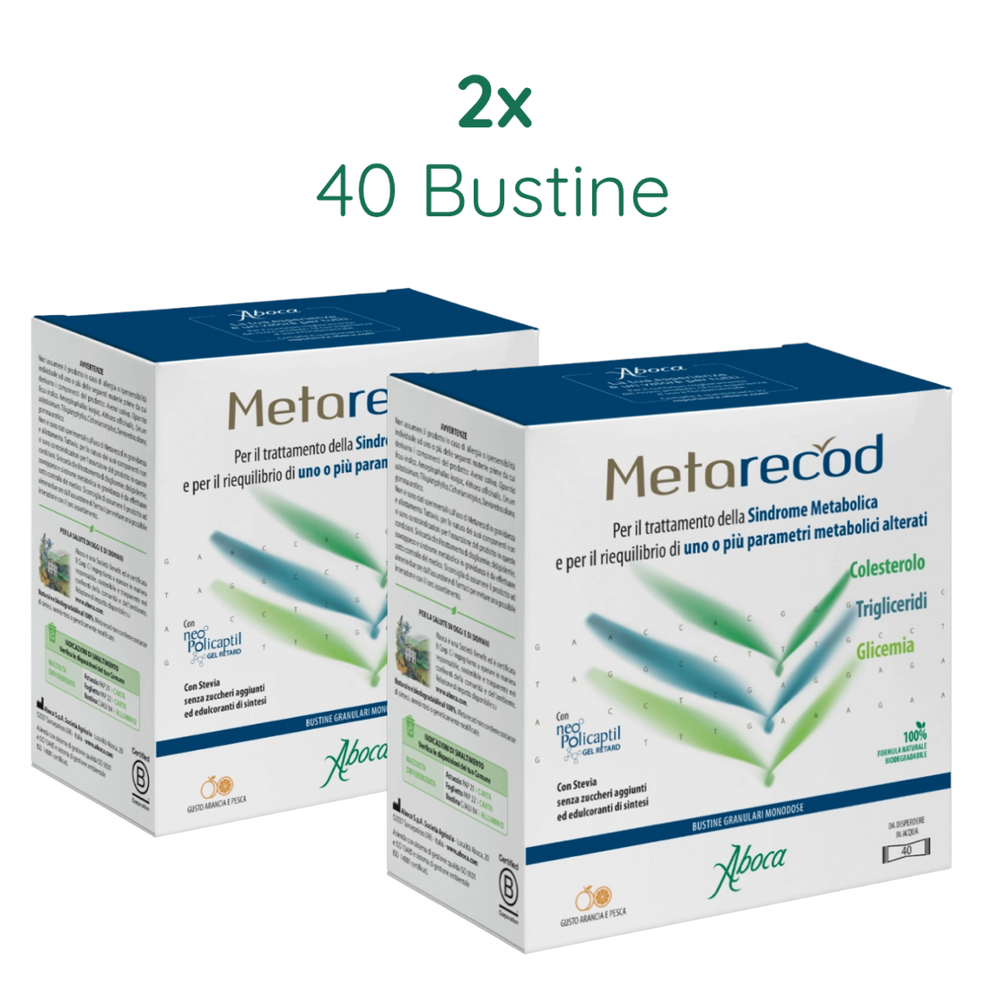 Metarecod 2x 40 Bustine – riequilibrio dei parametri metabolici