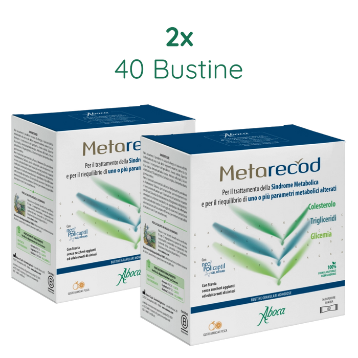 Metarecod 2x 40 Bustine – riequilibrio dei parametri metabolici