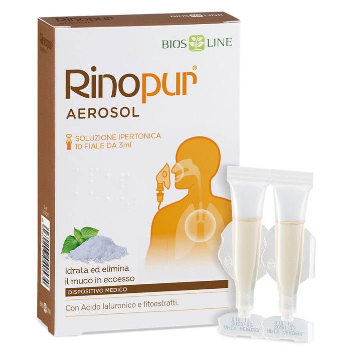 Rinopur Aérosol - hydrate et élimine le mucus