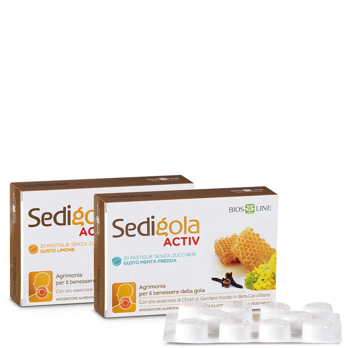 Sedigola Activ Lutschtabletten mit Zitronengeschmack