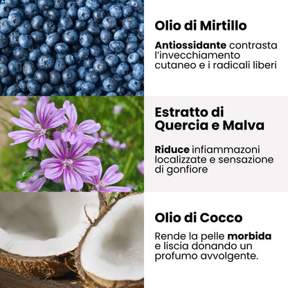 Docciaschiuma Rinfrescante - Quercia, Malva e Mirtillo