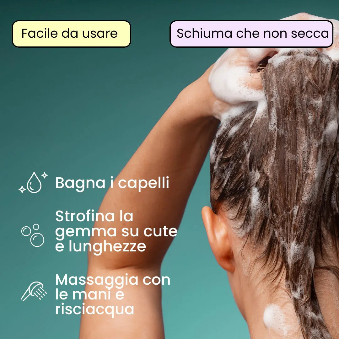 Shampoo Solido Rivitalizzante Biotina e Rosmarino
