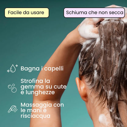 Shampoo Solido Rivitalizzante Biotina e Rosmarino