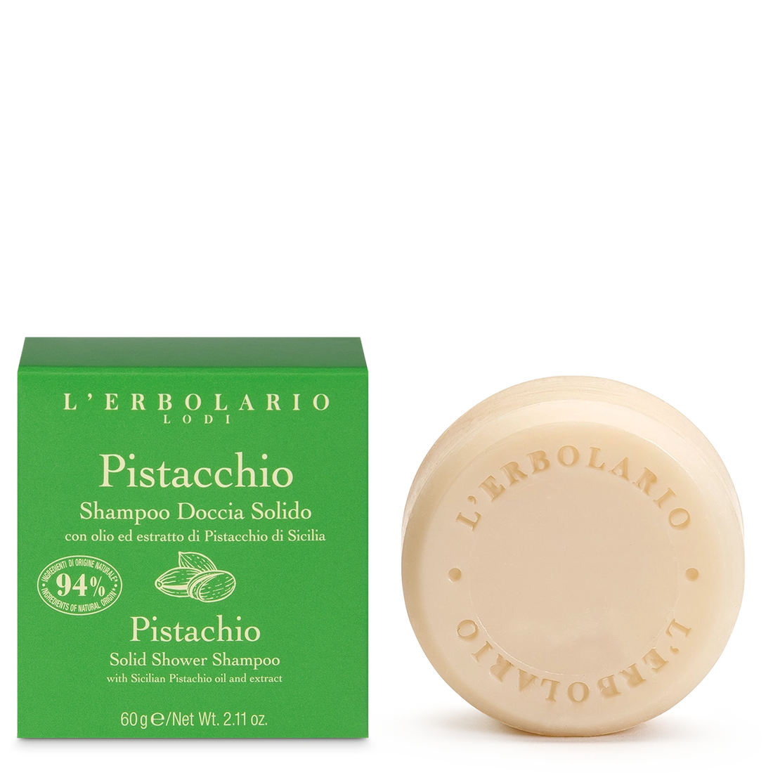 Shampoo Doccia Solido Pistacchio