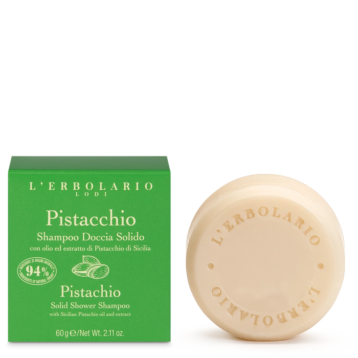 Festes Duschshampoo Pistazie