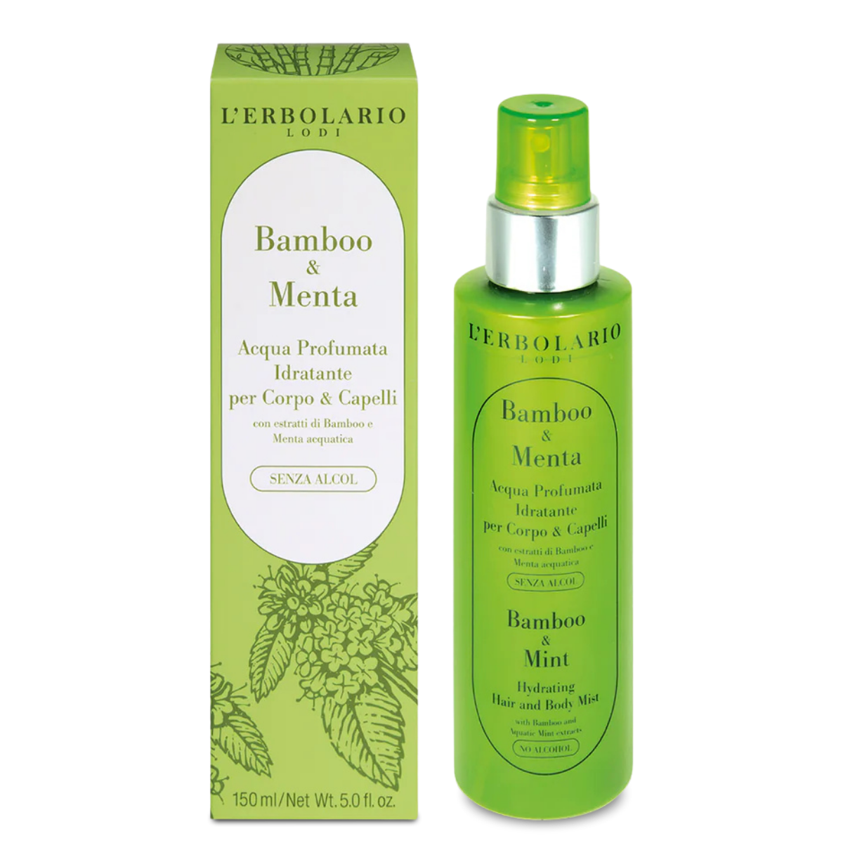 Água Perfumada Hidratante Bamboo &amp; Menta
