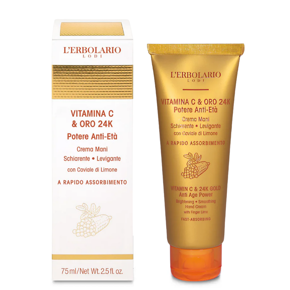 Crema Mani Vitamina C &amp; Oro
