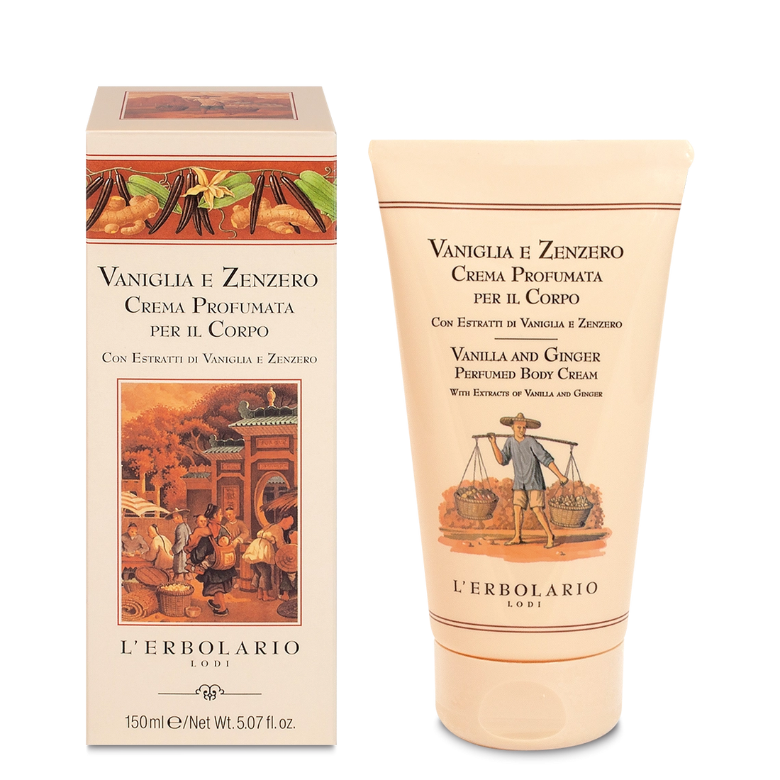 Parfümierte Körpercreme Vaniglia e Zenzero