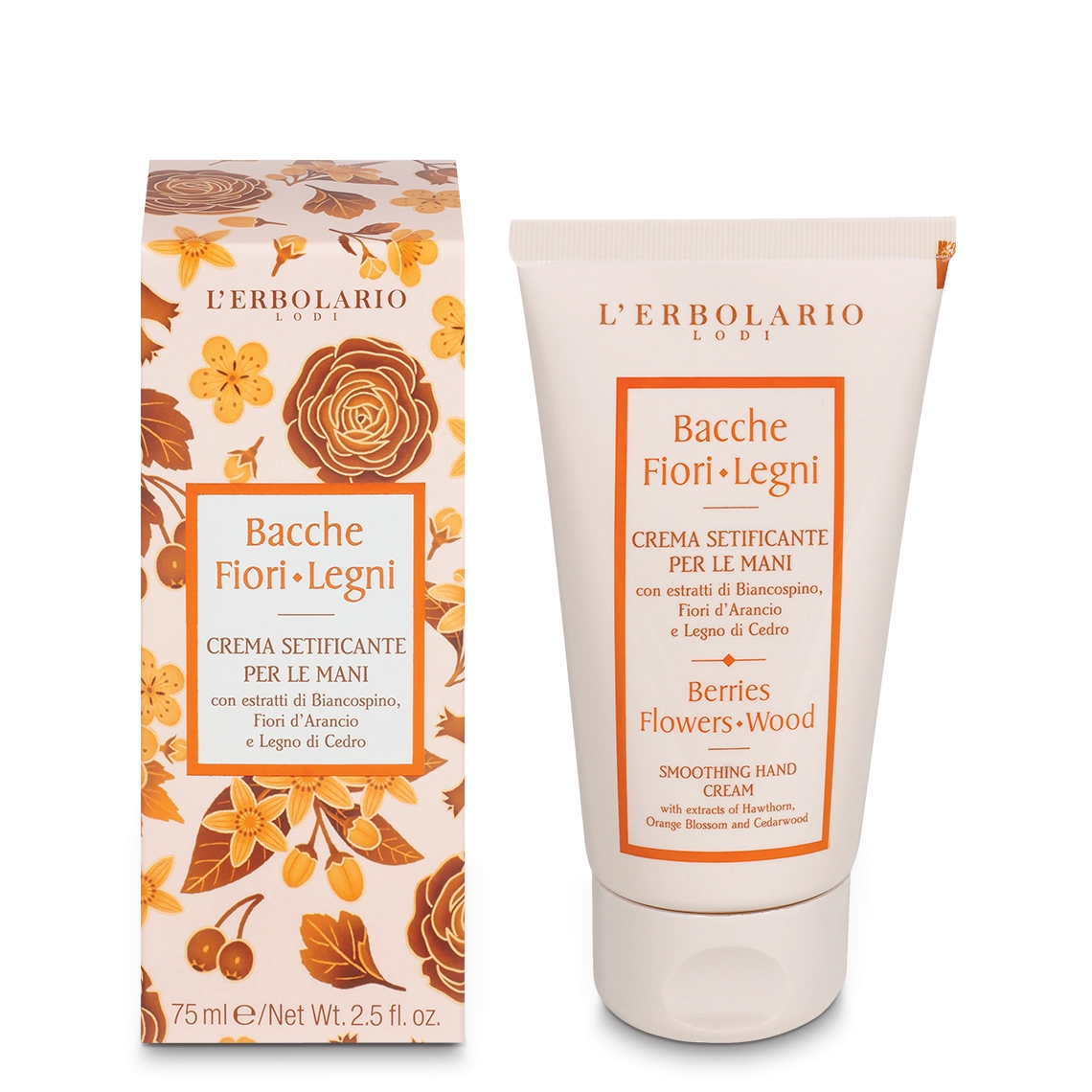 Seidige Handcreme mit Bacche Fiori Legni