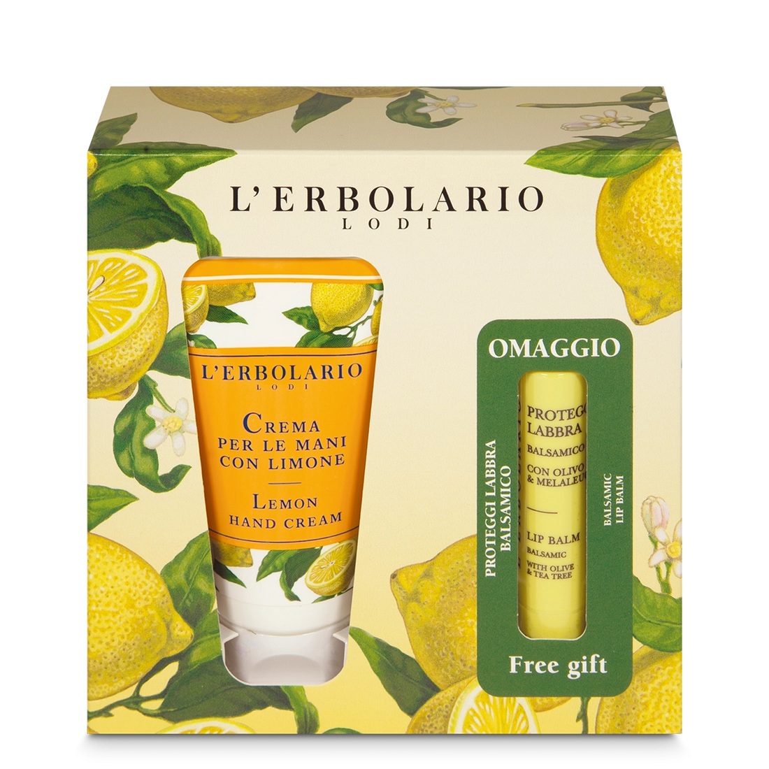 Crema Mani Limone e Proteggilabbra in omaggio
