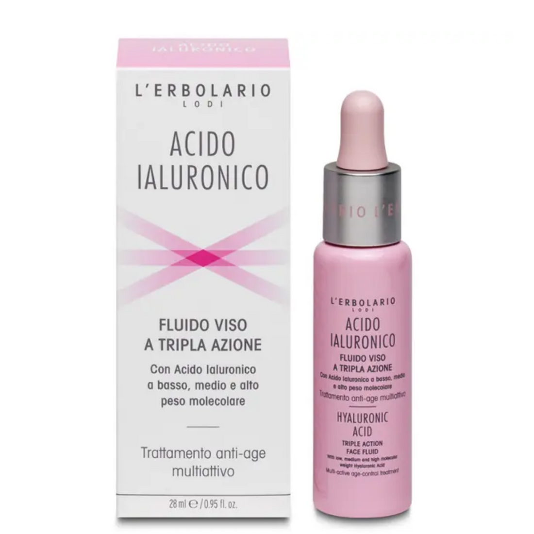 Gesichtsfluid mit Dreifachwirkung Acido Ialuronico - Anti-Falten