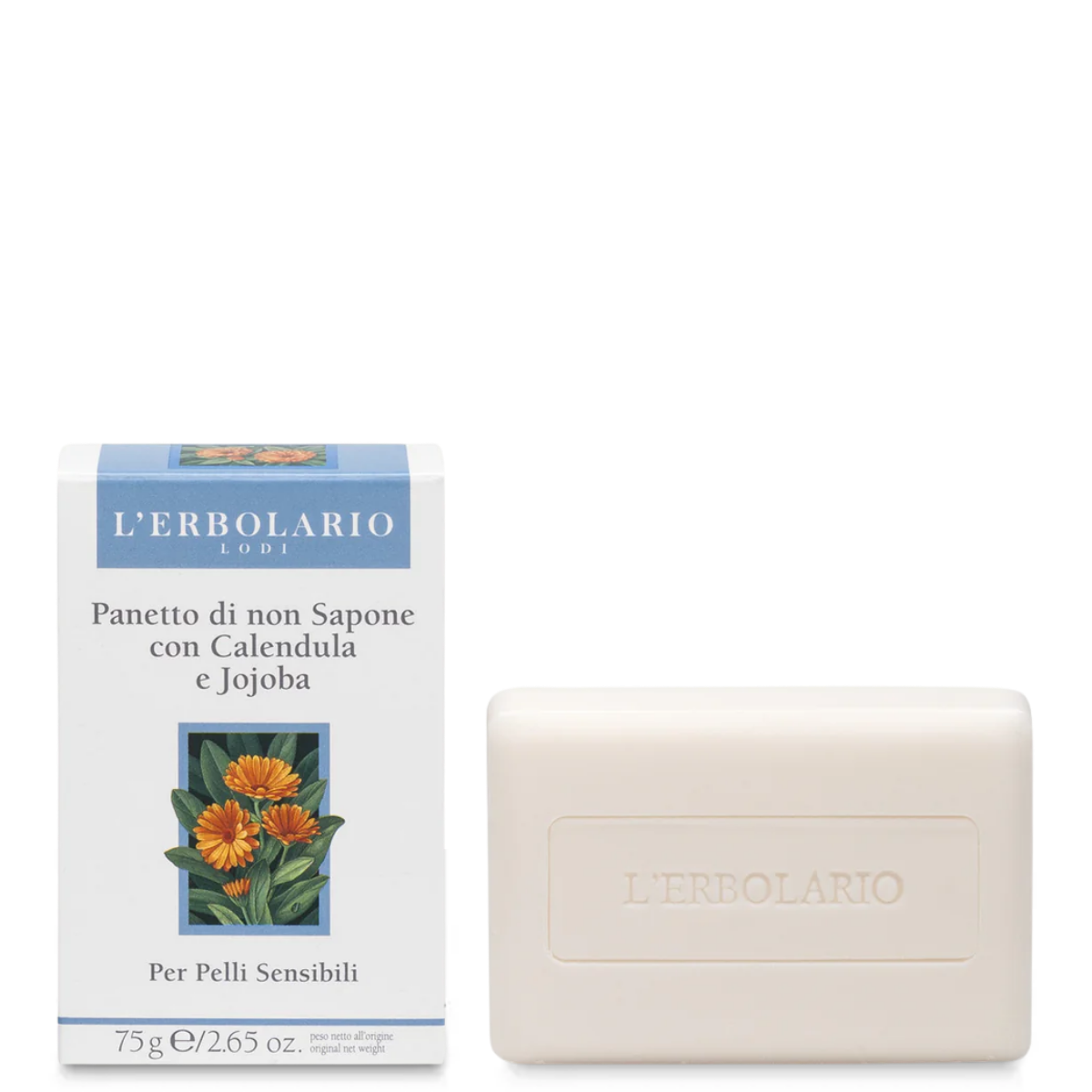 Soapless Bar with Calendula and Jojoba - sensitive skin