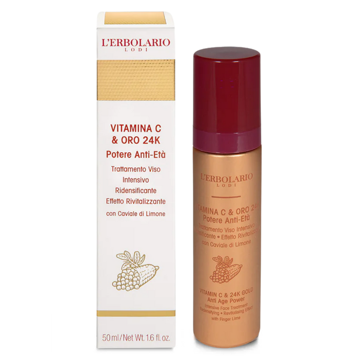 Trattamento Viso Idratante Vitamina C & Oro - Compattante
