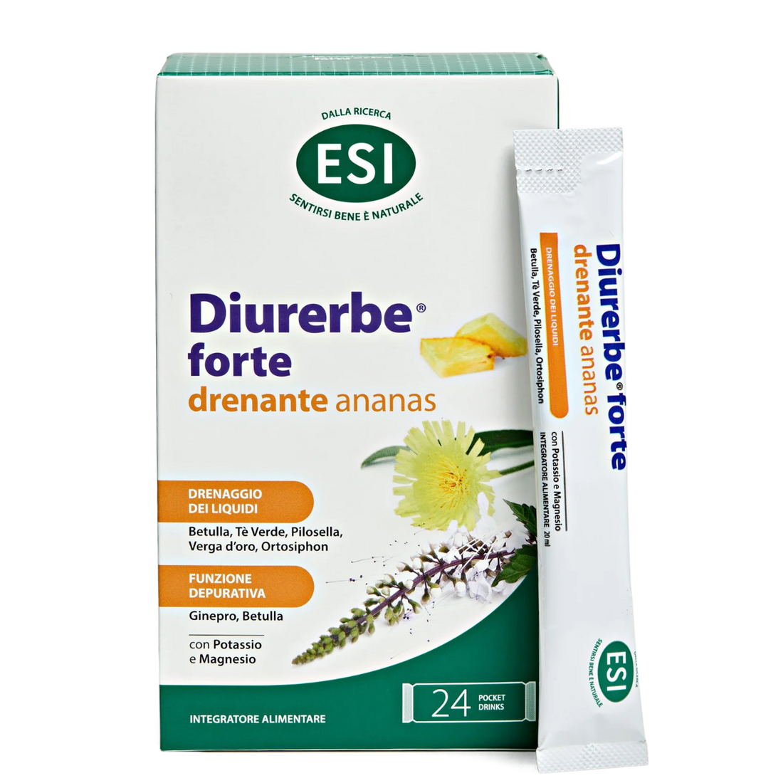 Diurerbe Forte Pocket Drink - drenante ananas