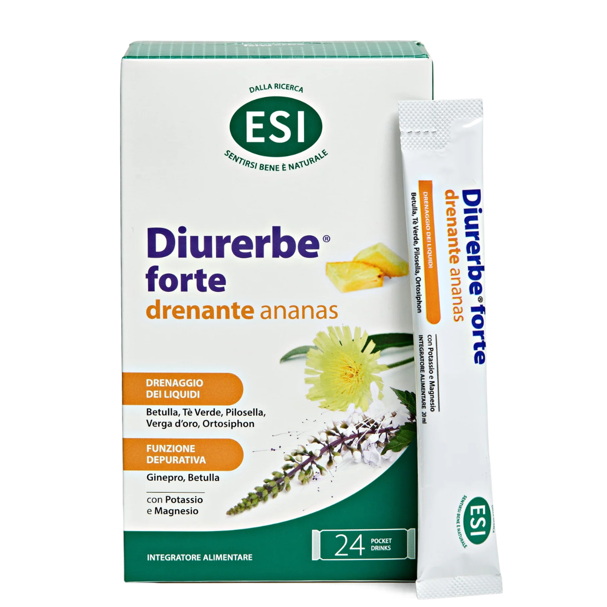 Diurerbe Forte Pocket Drink - drenante ananas