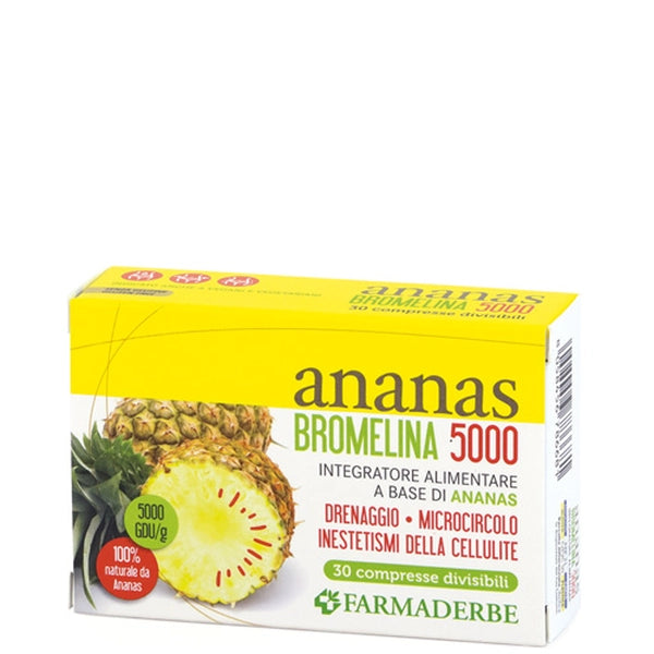 Ananas Bromelina 5000 – per Drenaggio e Digestione