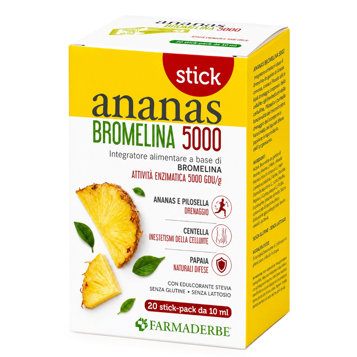 Ananás Bromelina 5000 Stick - Imperfeições da Celulite