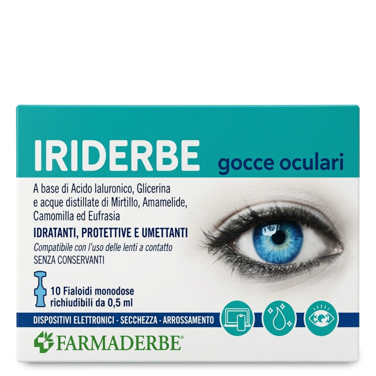 Iriderbe Eye Drops - Protective and Hydrating Action
