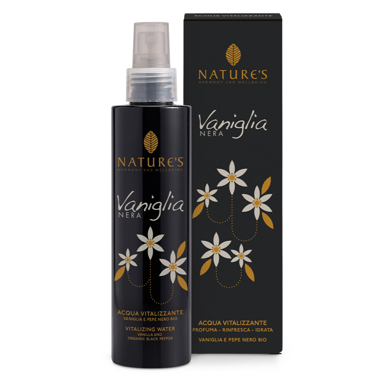 Acqua Vitalizzante Vaniglia Nera - rinfresca e idrata