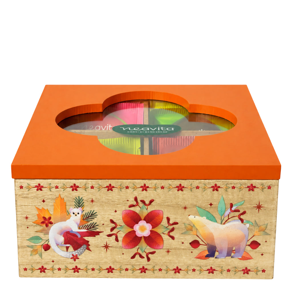 Organic Herbal Teas and Tea Collection – Wooden Box