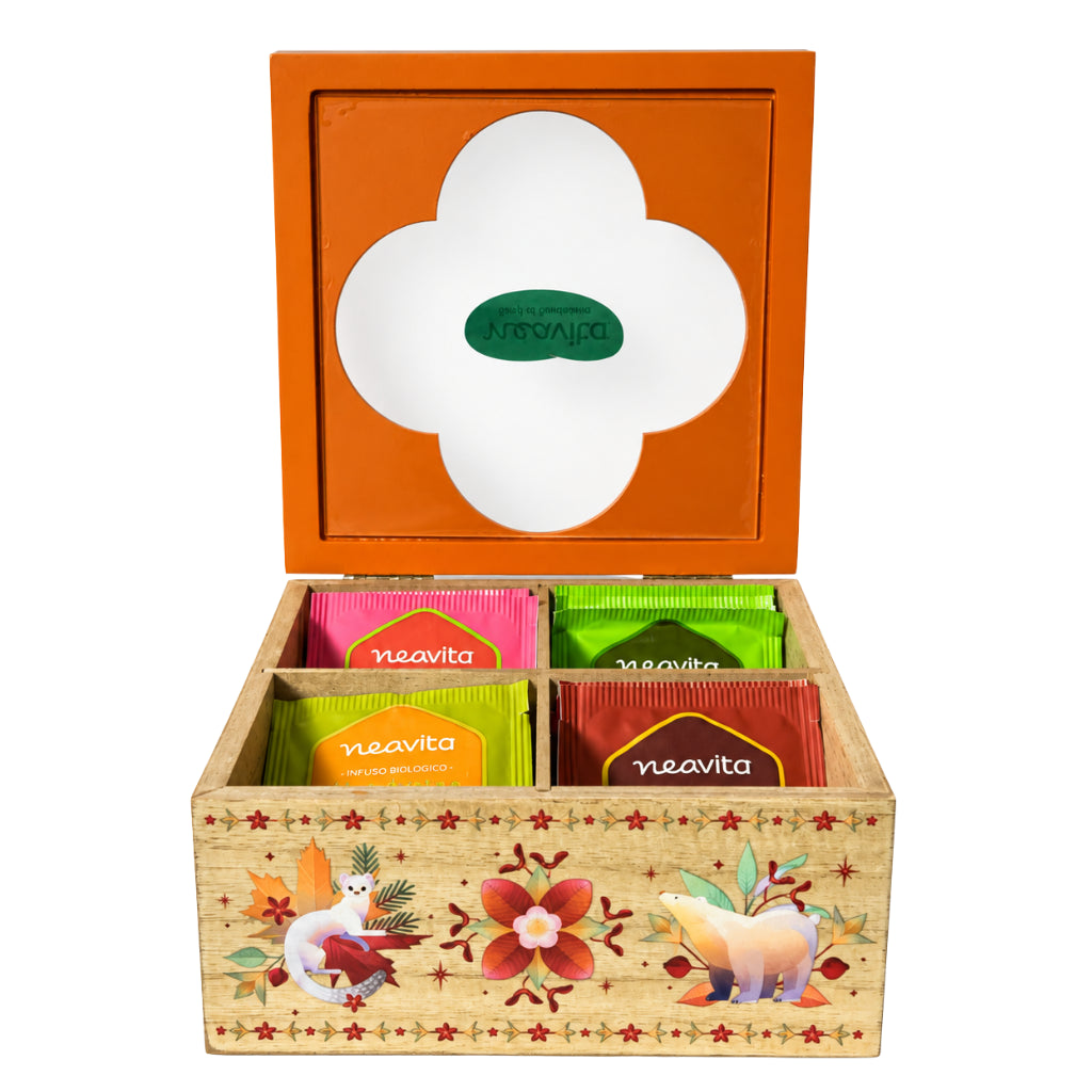 Organic Herbal Teas and Tea Collection – Wooden Box