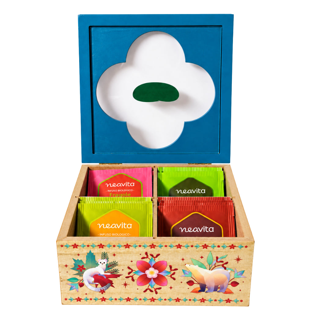 Collection de Tisanes et Thés Bio – Coffret en Bois