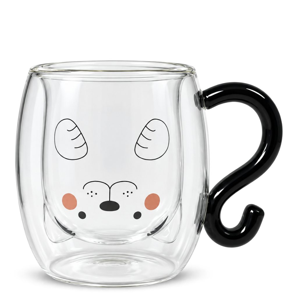 Herbal Mug Dog – Double-Wall Glass Mug