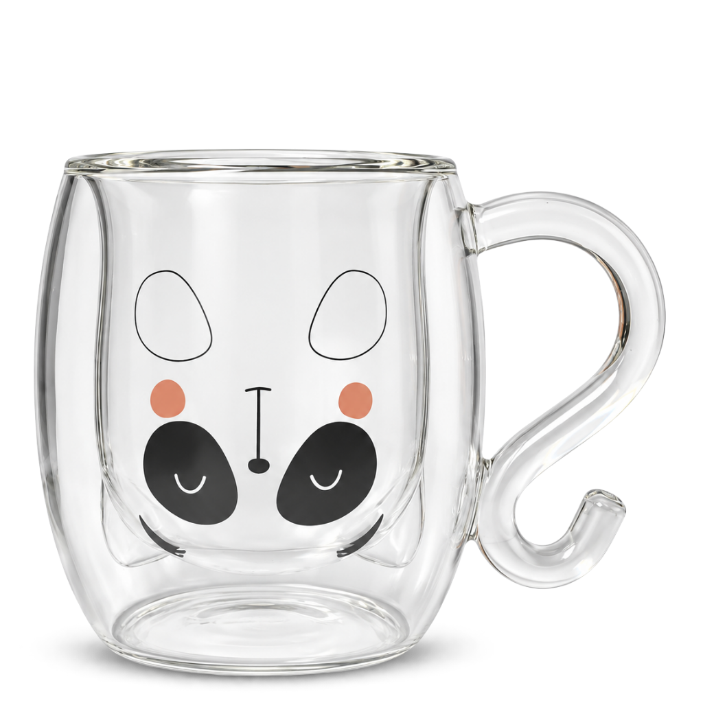Herbal Mug Panda – Tazza in Vetro Doppia Parete