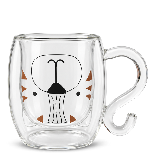 Herbal Mug Tijger – Dubbelwandige glazen mok