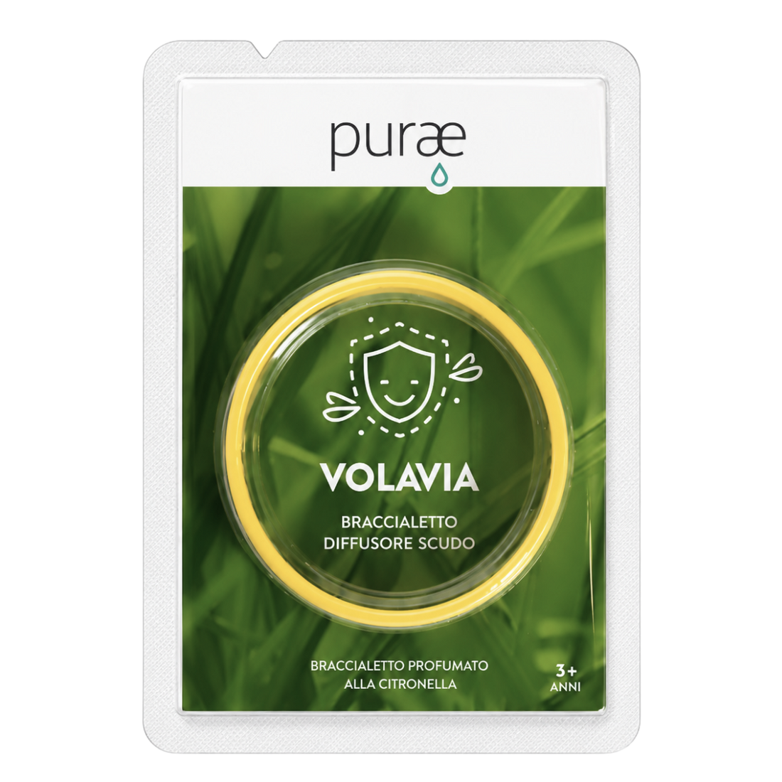 Volavia Braccialetto diffusore scudo - con Citronella