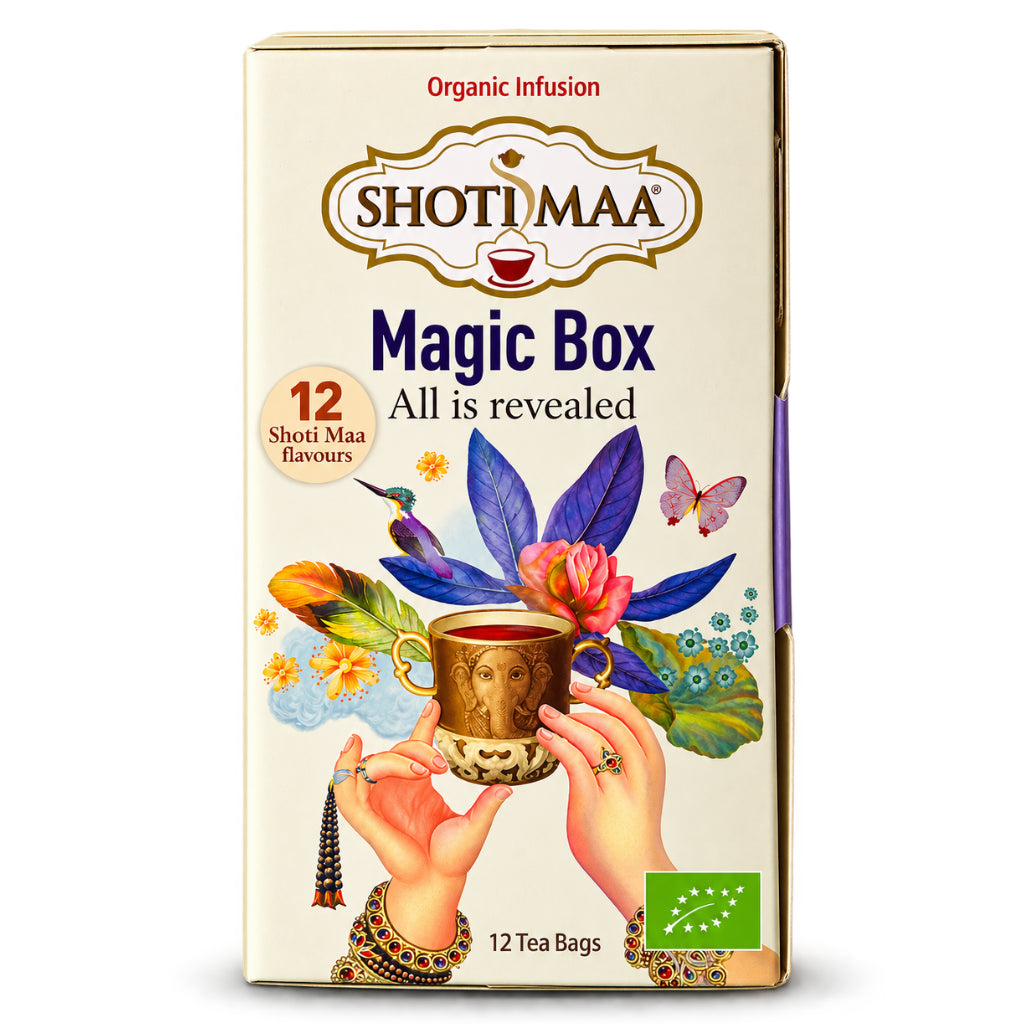 Shoti Maa Magic Box – 12 Biologische Ayurvedische Kruidentheeën